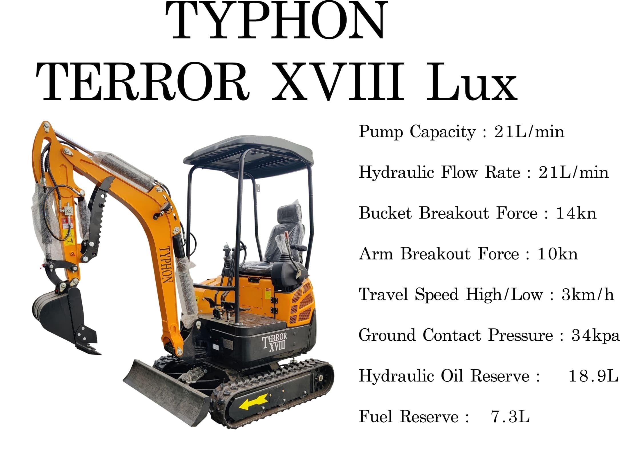 Typhon Terror XVIII Mini Excavator — image 7